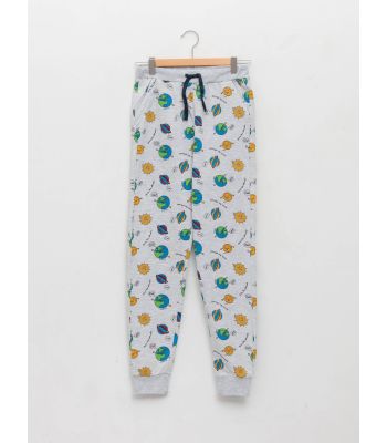 Elastic Waist Printed Boy Jogger Sweatpants