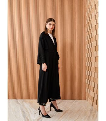 Shawl Collar Straight Long Sleeve Oversize Women's Kimono