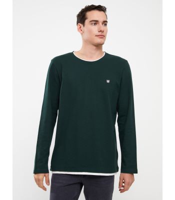 Crew Neck Long Sleeve Men's T-shirt