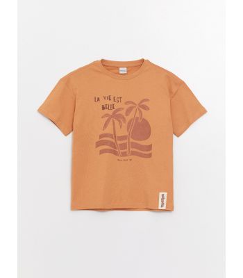 Comfortable Fit Crew Neck Printed Boys T-Shirt