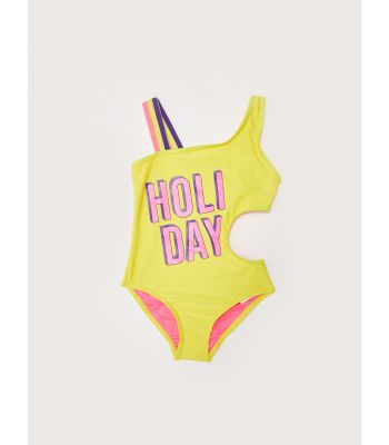 Printed Girl Monokini From Flexible Fabric