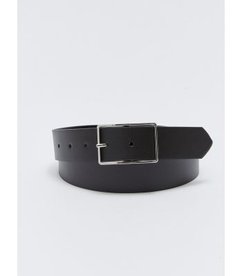 Leather Look Woman Belt