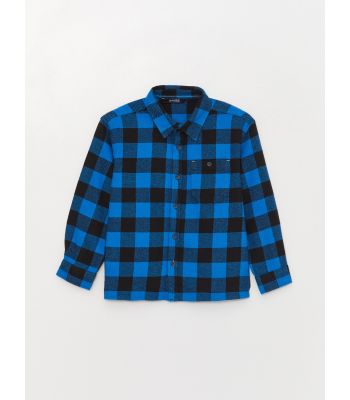 Plaid Long Sleeve Boy Shirt