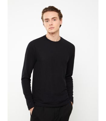 Crew Neck Long Sleeve Men's T-shirt