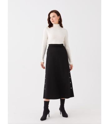 Women's Elastic Waist Regular Skirt