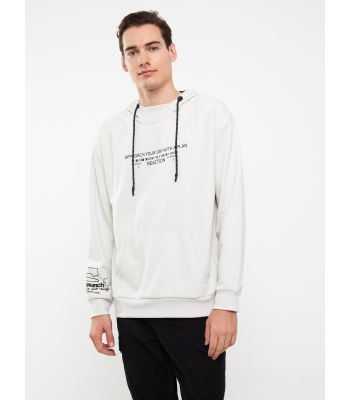 Hooded Long Sleeve Printed Men's Hoodie