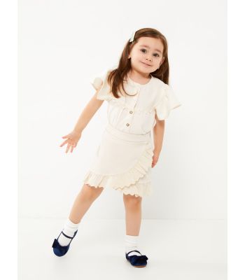 Frill Detailed Baby Girl Skirt
