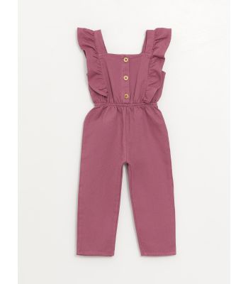 Cotton Baby Girl Salopette