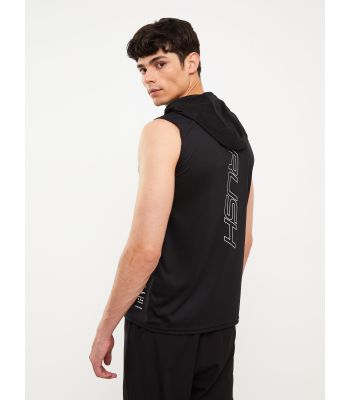 Hoodie Printed Men's Sleeveless T-Shirt