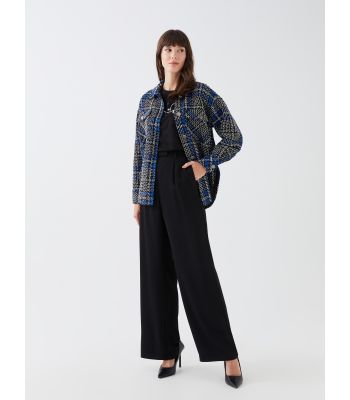 High Waisted Relaxed Fit Regular Women's Trousers