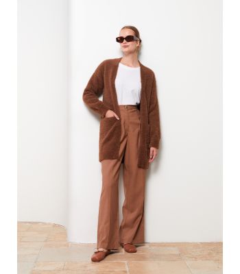 Shawl Neck Regular Long Sleeve Women's Cardigan