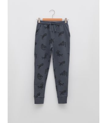 Elastic Waist Printed Boy Jogger Sweatpants