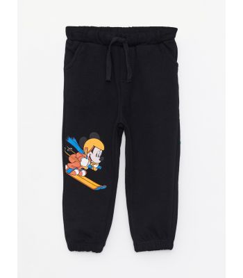 Mickey Mouse Printed Baby Boy Tracksuit Bottom With Elastic Waist