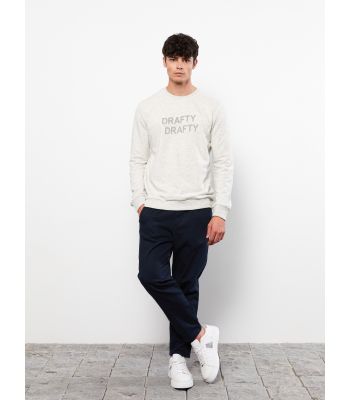 Crew Neck Long Sleeve Men's Sweatshirt