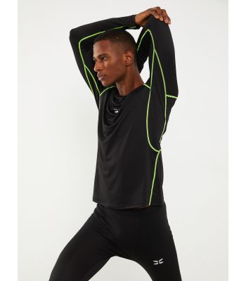 Crew Neck Long Sleeve Men's Sports T-Shirt