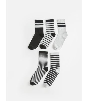 Striped Boy Socket Socks 5-Pack