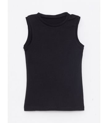 Crew Neck Basic Cotton Girl Athlete