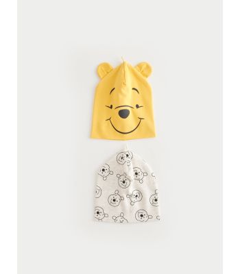 Winnie the Pooh Printed Baby Boy Beanie 2 Pieces