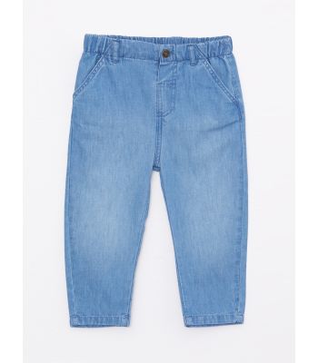 Elastic Waist Basic Baby Boy Denim Trousers