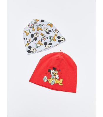 Disney Patterned Baby Boy Beanie 2 Pack