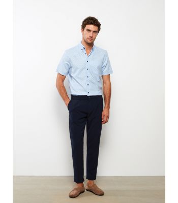 Regular Fit Men's Short Sleeve Patterned Patterned Shirt