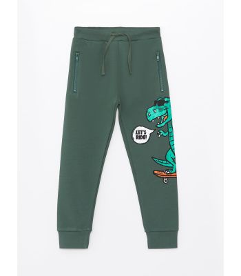 Elastic Waist Printed Boy Jogger Sweatpants