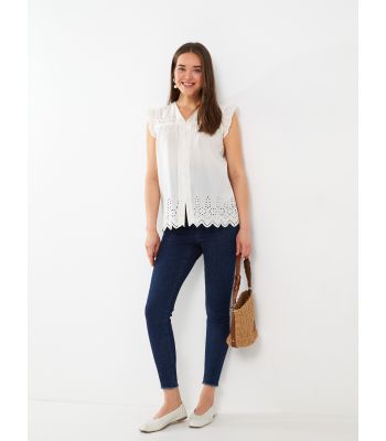 Skinny Fit Maternity Denim Trousers with Over-bump Waistband