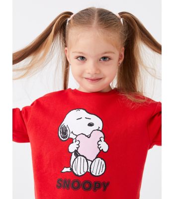 Snoopy Printed Girl's Sweatshirt