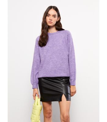 Plain Leather Look Women's Skirt