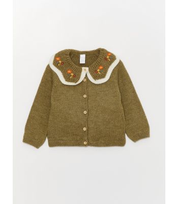 Flower Printed Baby Girl Cardigan