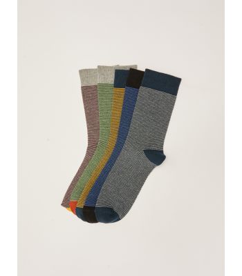 Striped Men's Socket Socks 5-Pack