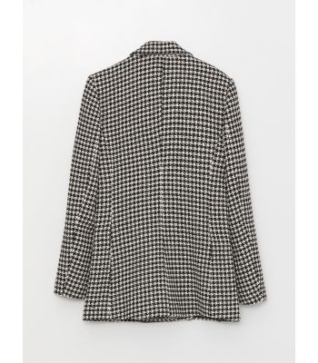 Crowbar Pattern Long Sleeve Women's Blazer Jacket