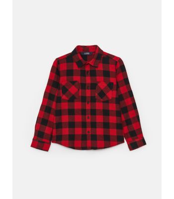 Plaid Long Sleeve Boy Shirt