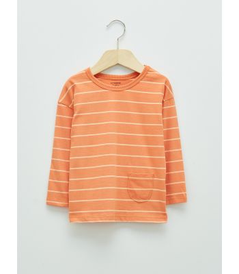 Crew Neck Long Sleeve Striped Baby Boy T-shirt