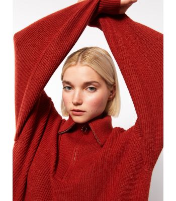 Turtle Neck Regular Long Sleeve Women's Tricot Sweater
