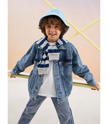 Elastic Waist Boy Denim Trousers
