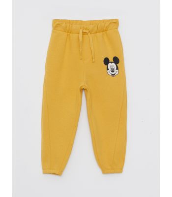 Mickey Mouse Printed Baby Boy Tracksuit Bottom With Elastic Waist