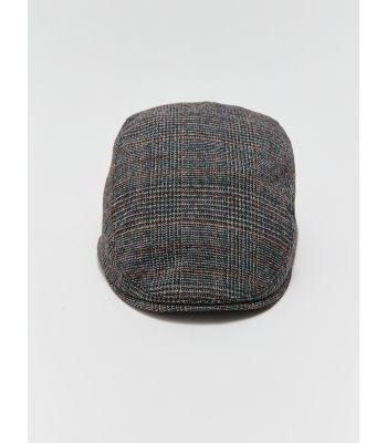 Checked Men's Flat Cap