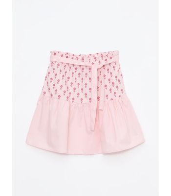 Patterned Muslin Girl Skirt