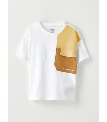 Crew Neck Short Sleeve Printed Baby Boy T-shirt