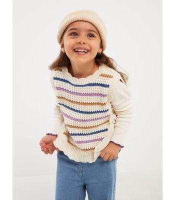 Crew Neck Baby Girl Sweater