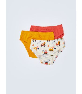 Elastic Waist Baby Boy Panties 3 Pcs