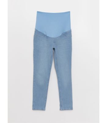 Boyfriend Fit Maternity Jean Pants With Tummy Paneled