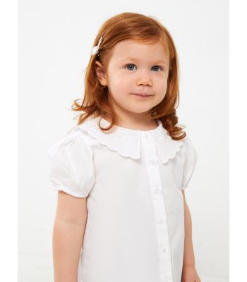 Baby Collar Short Sleeve Baby Girl Shirt