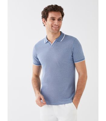 Polo Neck Short Sleeve Men's T-Shirt