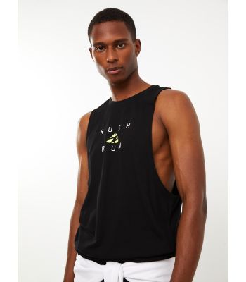 Crew Neck Printed Men's Sleeveless T-Shirt