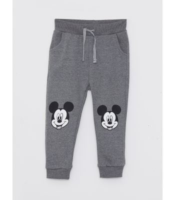 Mickey Mouse Printed Baby Boy Tracksuit Bottom With Elastic Waist