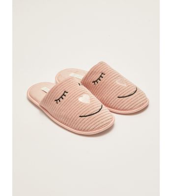 Embroidered Women's House Slippers