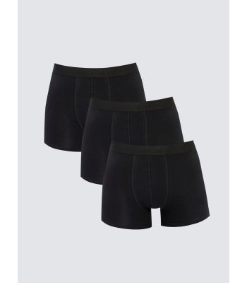 Standard Fit Elastic Fabric Men's Boxer 3-Pack