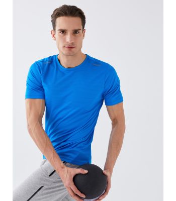 Crew Neck Short Sleeve Men's Sports T-Shirt